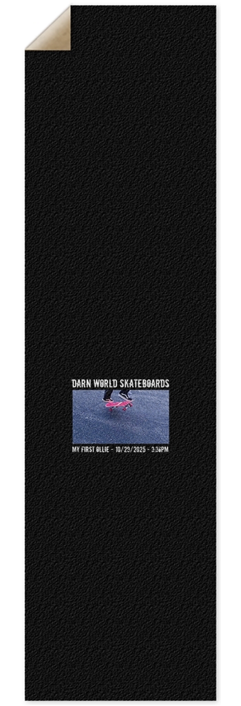MY FIRST OLLIE COMMEMORATIVE 10” grip tape 10 x 36 Inch Griptape