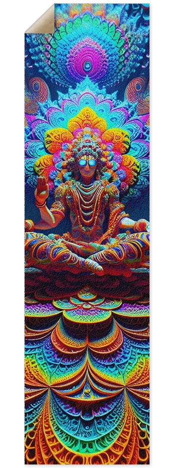 Griptape Psychedelic Fractal Vishnu 0002 8K 9 x 33 Inch Griptape