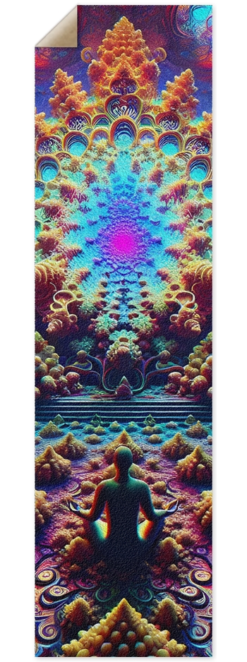 Griptape Psychedelic Fractal Zen Meditation 0001 8K 9 x 33 Inch Griptape