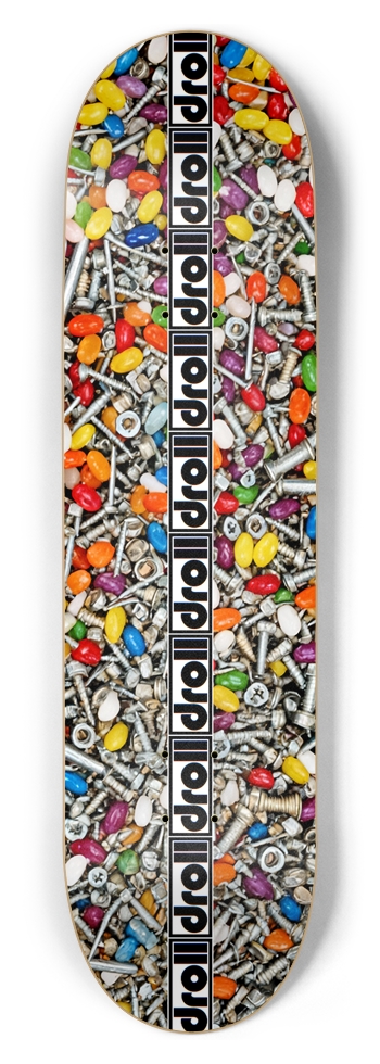 jellybeans and hardware droll strip 8-1/2 Skateboard Deck