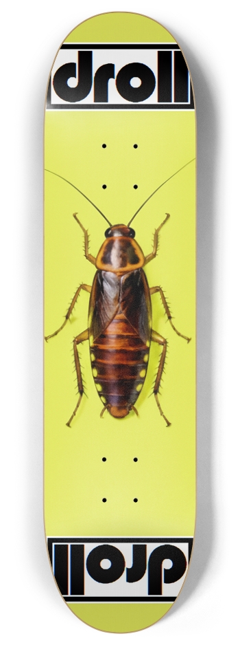 roach on neon yellow 8 Inch Skateboard Deck