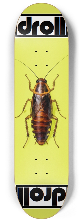 roach on neon yellow 8-1/4 Skateboard Deck