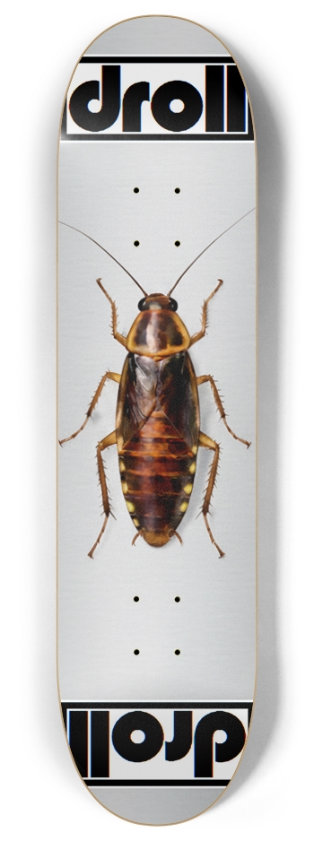 roach on silver 8 Inch Skateboard Deck