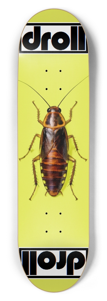 roach on neon yellow 8-1/2 Skateboard Deck