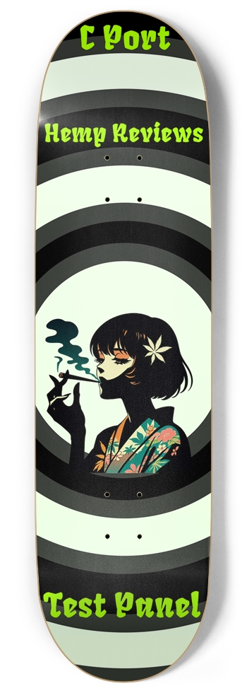 C Port Hemp Reviews Test Panel #10 SmoKim Glow in the Dark 9 Inch Skateboard