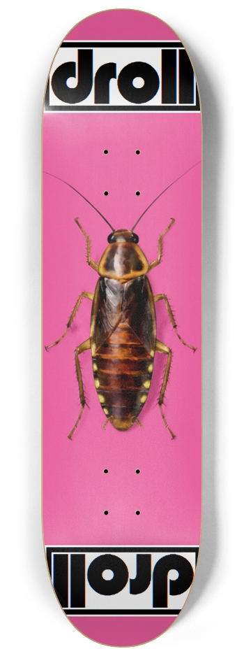 roach on hot pink 8-1/4 Skateboard Deck