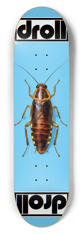 roach on sky blue 8-1/2 Skateboard Deck