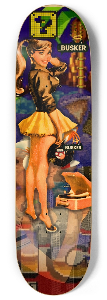 IC...BUSKER 9" Skateboard (Natural) 9 Inch Skateboard