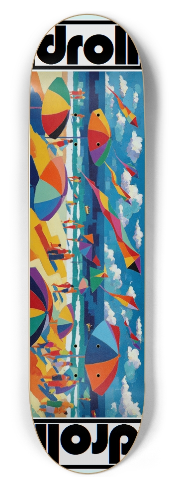 beach scene 02 8-1/2 Skateboard Deck