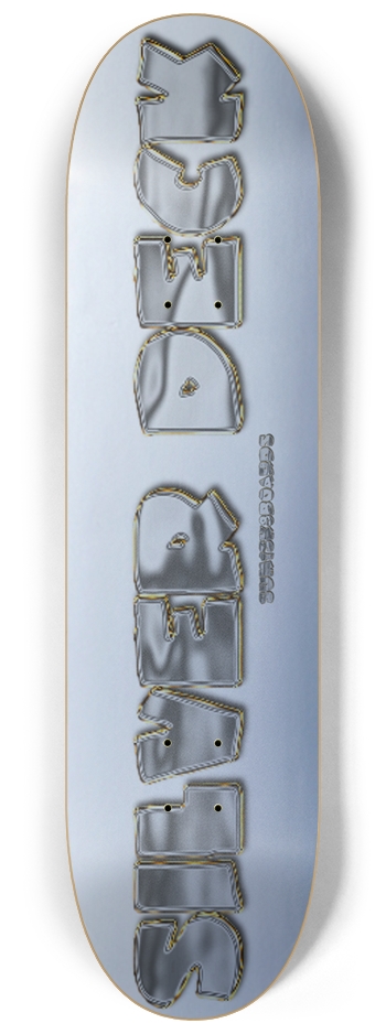 sum1sk8boards silver 8 1/4 skateboard  8-1/4 Skateboard Deck