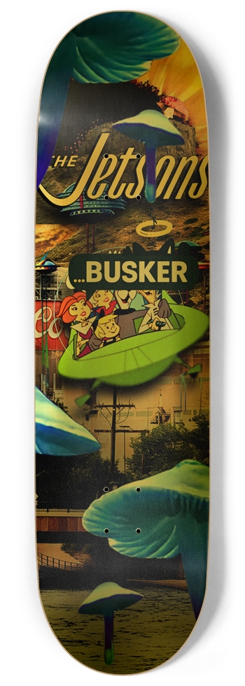 The Jetsons in Golden...BUSKER 9" Skateboard (Gold Foil) 9 Inch Skateboard