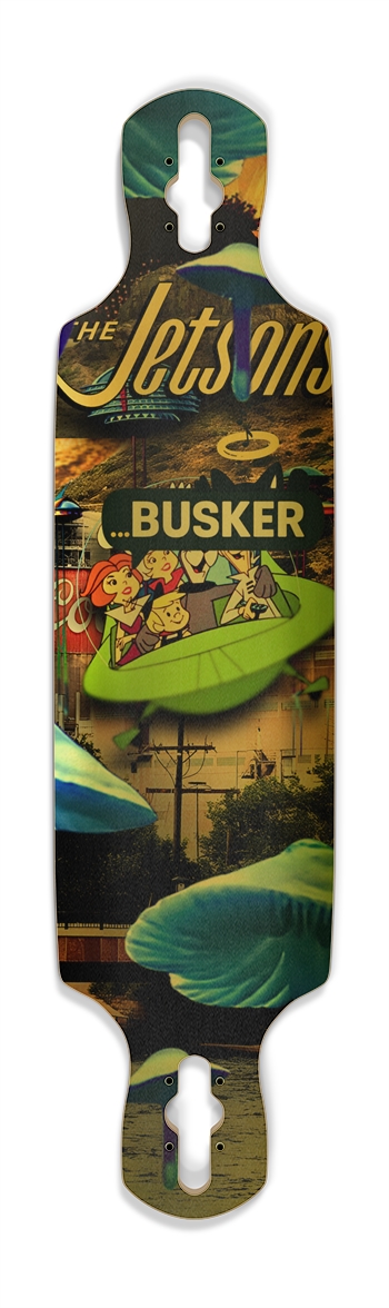 The Jetsons in Golden...BUSKER Drop Through Longboard (Gold Foil) 