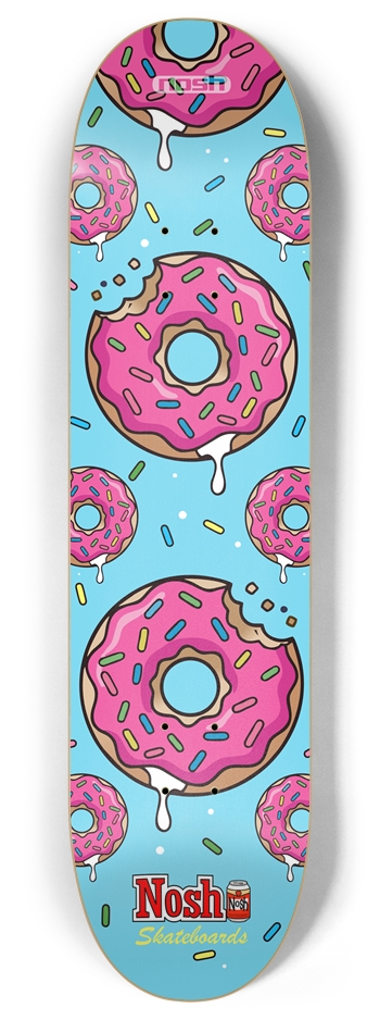 Mmm, Donut (Blue) 8 Inch Skateboard Deck