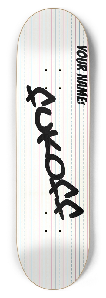 Notebook 8-3/4 Inch Skateboard