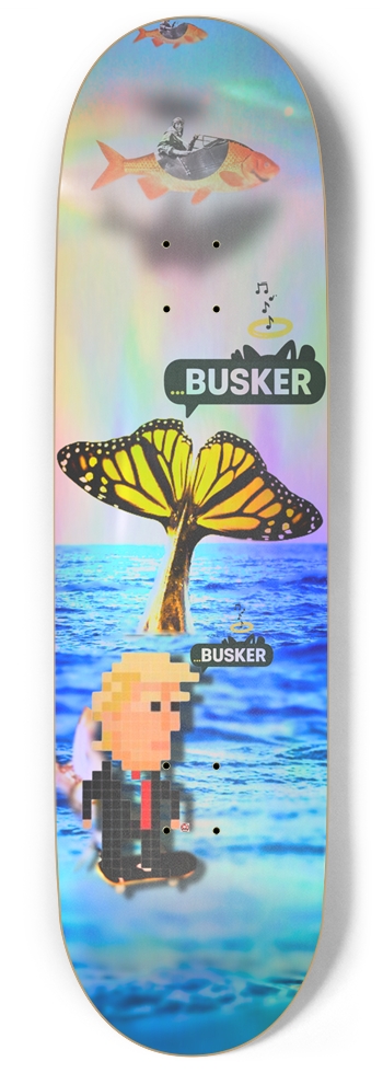 Mr...BUSKER 9" Skateboard | Holographic 9 Inch Skateboard
