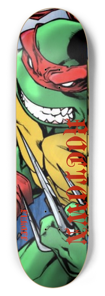TMNT X RT fukoff 8-3/4 Inch Skateboard