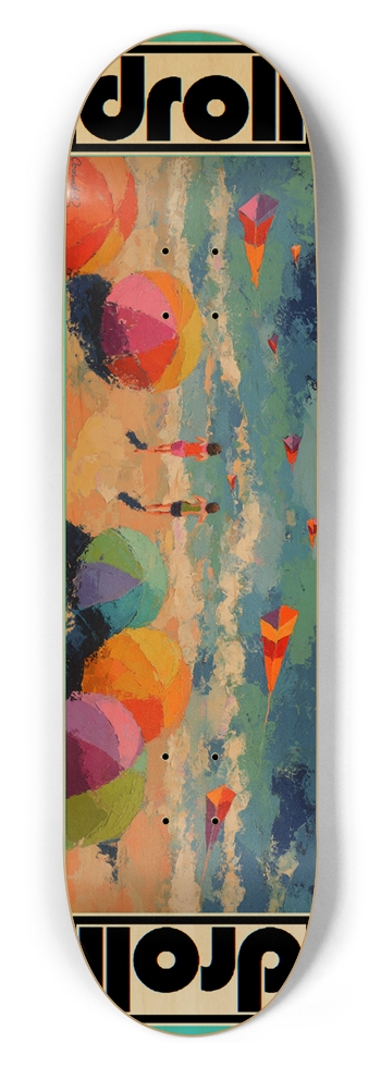 beach scene 03 8-1/2 Skateboard Deck