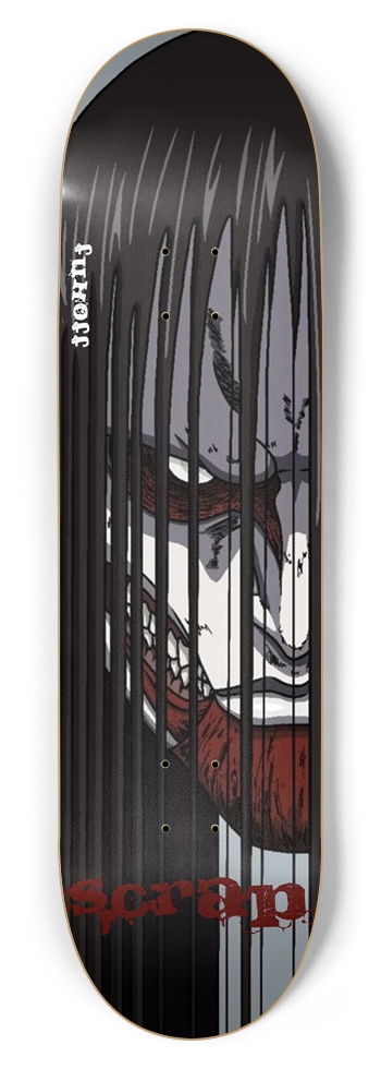 SCRAP TIRAN fukoff 8-3/4 Inch Skateboard