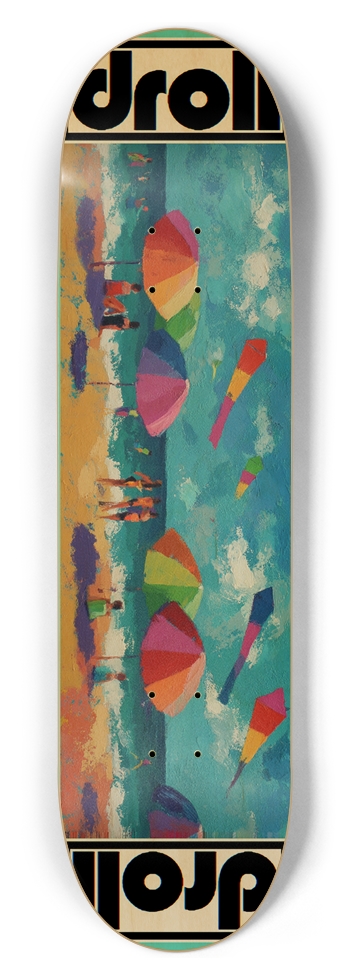 beach scene 04 8-1/2 Skateboard Deck