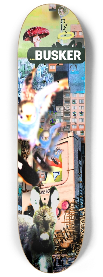 M...BUSKER 9" Skateboard 8-1/4 Skateboard Deck
