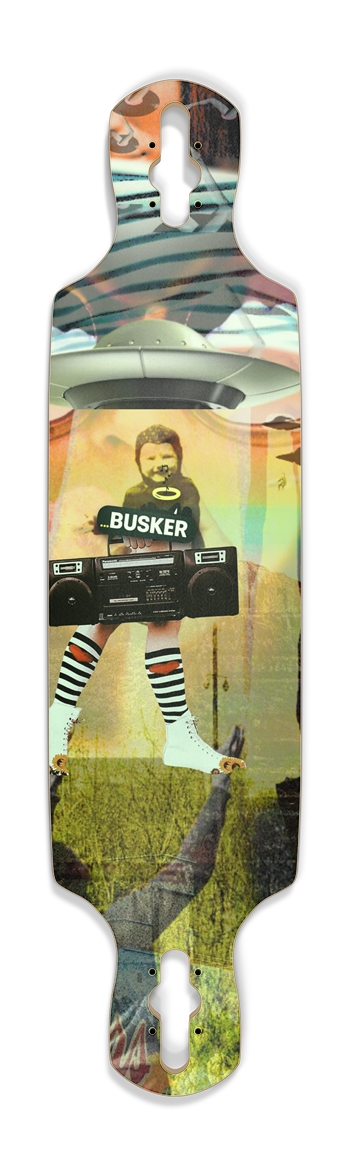 Coors Glowing Speaker...BUSKER Drop Through Longboard (Glows-in-the-Dark)