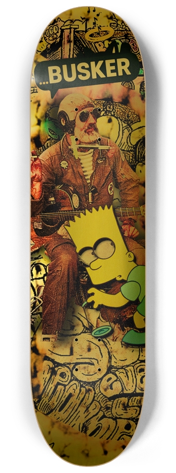 ...BUSKER House 8.25" Skateboard (Gold Foil) 8-1/4 Skateboard Deck