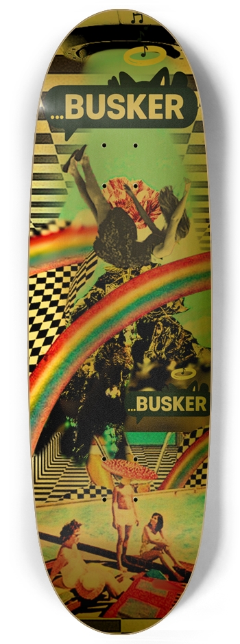 Pool Party...BUSKER Egg Skateboard (Gold Foil) Egg Shape