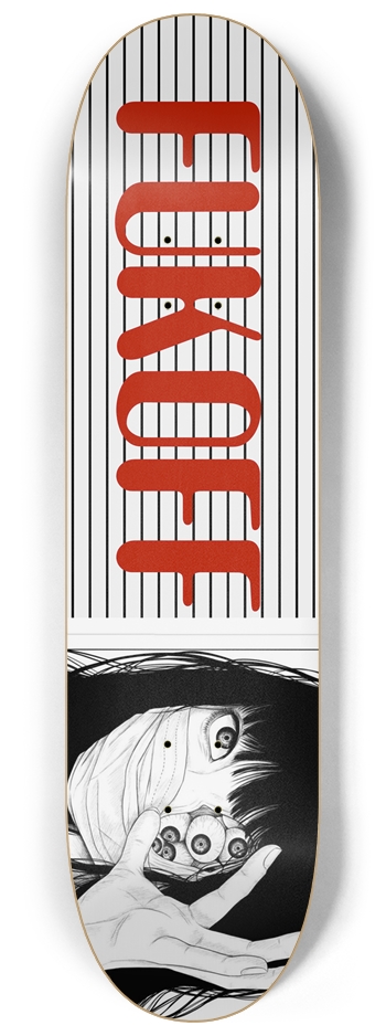 ALL SEEING FUKOFF 8-1/4 Skateboard Deck
