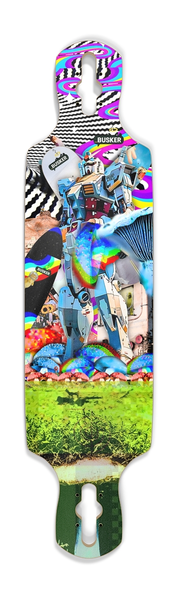 Nada Gun Dam...BUSKER Drop Through Longboard