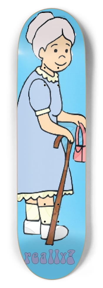 Really? Brand Skateboard Brand Grrranny 8-1/2 Skateboard Deck