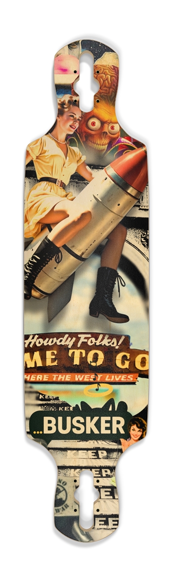 Me to GO...BUSKER Drop Through Longboard (Natural)