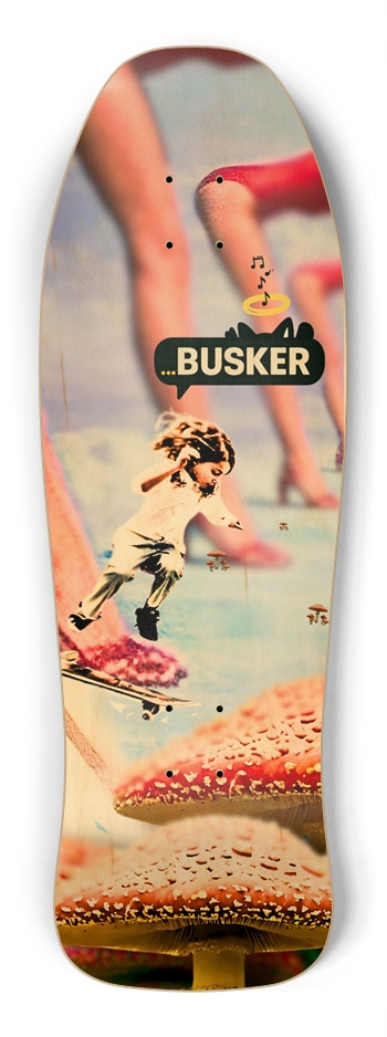 Drop In...BUSKER Shredder | Retro Skateboard | (Natural) Shredder Shape