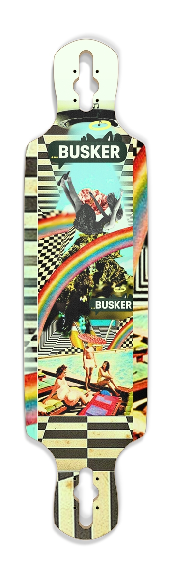 Pool Party...BUSKER 9" Drop Through Longboard (Glows-in-the-Dark)
