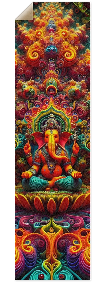 Griptape Psychedelic Fractal Ganesha 0002 8K 9 x 33 Inch Griptape