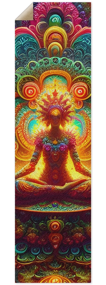 Griptape Psychedelic Fractal Aditi 0010 8K 9 x 33 Inch Griptape