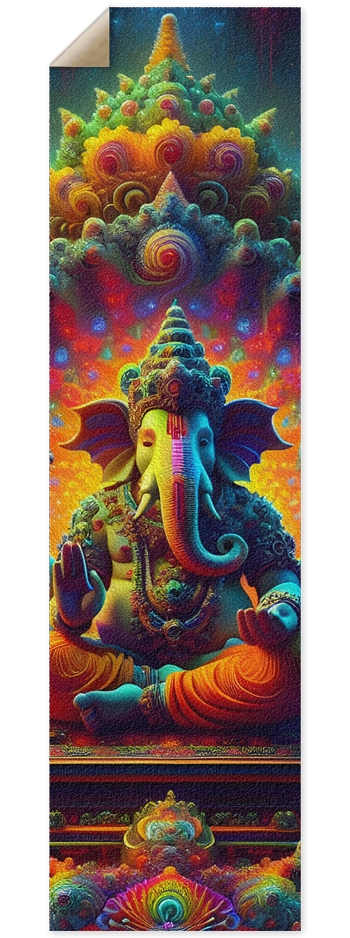 Griptape Psychedelic Fractal Ganesha 0001 8K 9 x 33 Inch Griptape