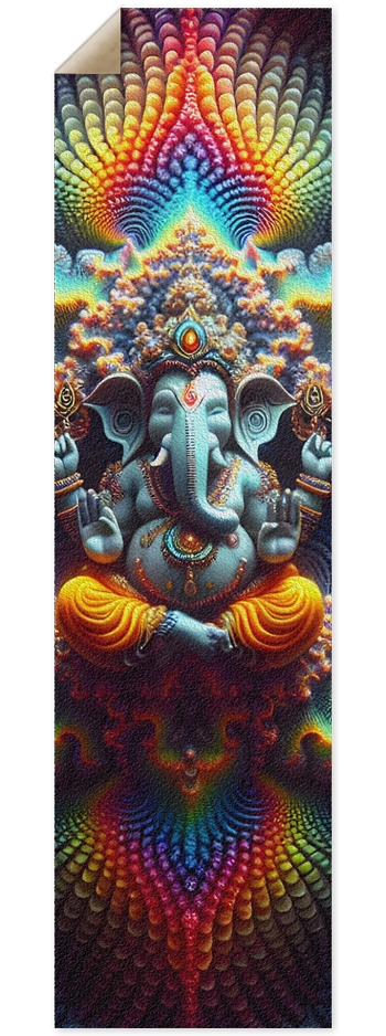 Griptape Psychedelic Fractal Ganesha 0013 8K 9 x 33 Inch Griptape
