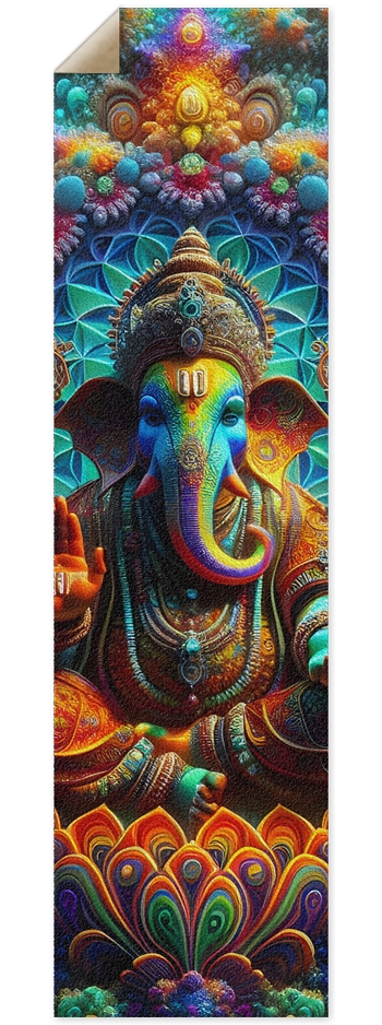 Griptape Psychedelic Fractal Ganesha 0005 8K 9 x 33 Inch Griptape