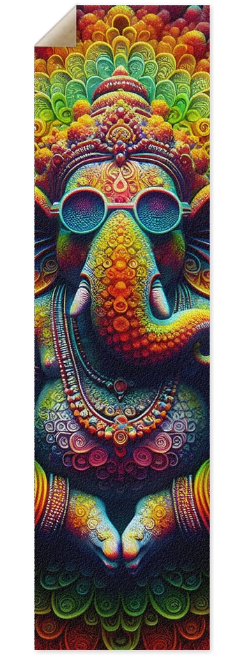 Griptape Psychedelic Fractal Ganesha 0004 8K 9 x 33 Inch Griptape