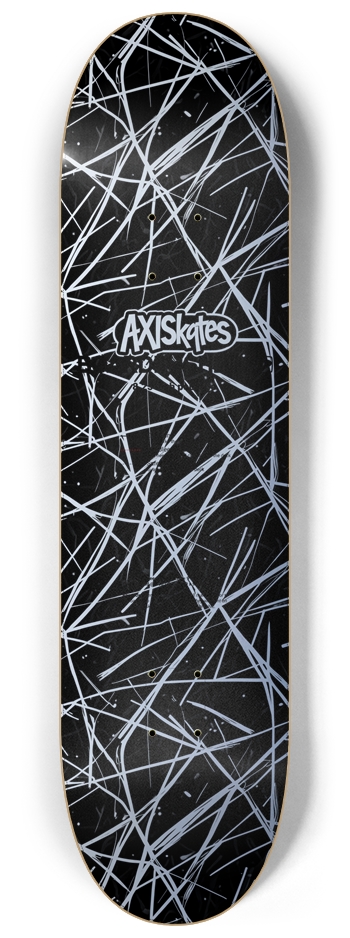 Scratches in Silver - Custom Popsicle Scratches Line Art in Shinny Silver