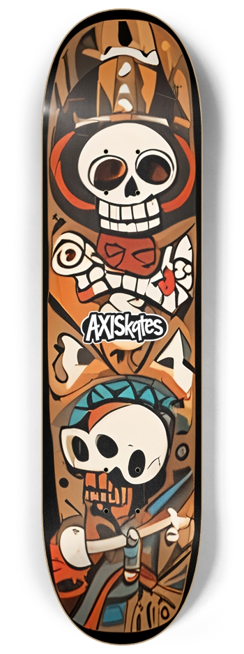 Tribal Totems 7 - Custom Popsicle Tribal Skulls and Skate Artifacts