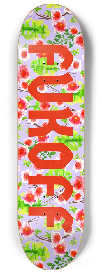 Flower bomb fukoff 8-1/4 Skateboard Deck