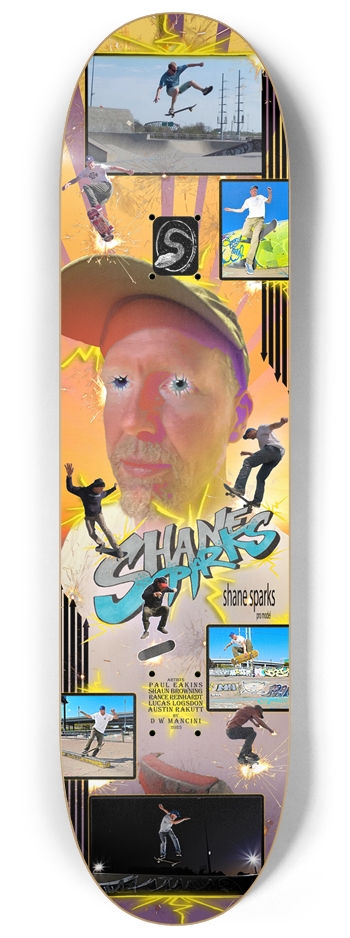 Shane Sparks 8.25" Pro Model 8-1/4 Skateboard Deck