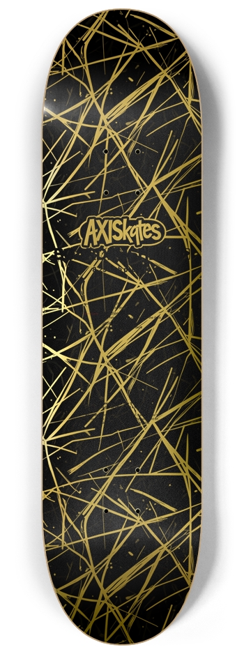 Scratches in Gold - Custom Popsicle Scratches Line Art in Shinny Gold