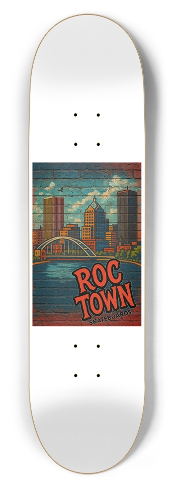 Roc Town “Skyline Mural” 8-1/2 Skateboard Deck