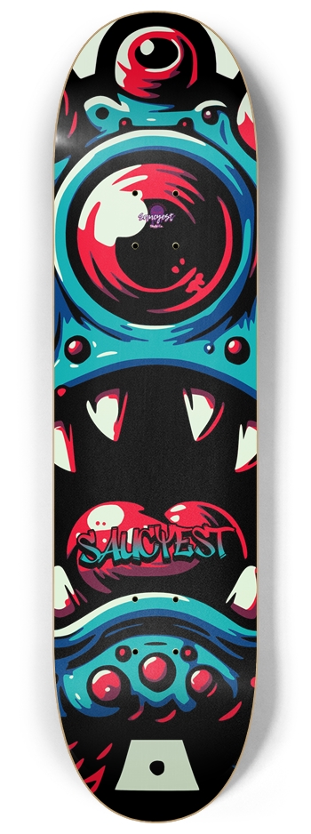 One Eyed Monster (Glow in The Dark) 8-1/4 Skateboard Deck