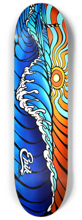 FLAT WAVE 8-1/4 Skateboard Deck