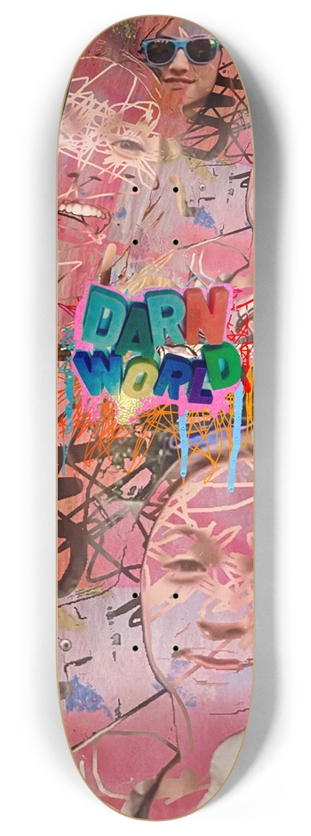 DARN WORLD TEAM PRO 8” 8 Inch Skateboard Deck