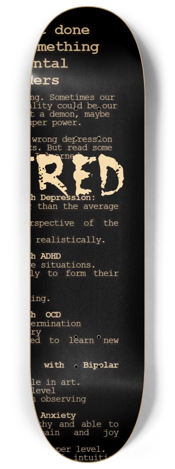 ART SERIES ( you get both decks ) 🍸🐈⬛ #2 8-1/4 Skateboard Deck