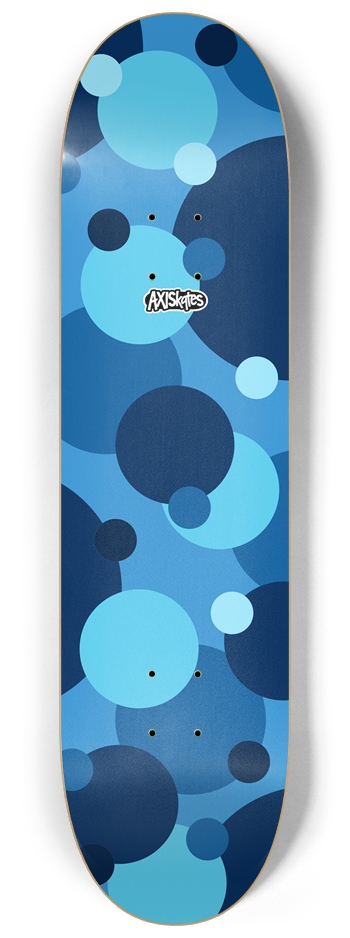 Color Dots Blue - Custom Popsicle Abstract Simple Art Muted Color Blues